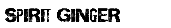 Spirit Ginger font preview